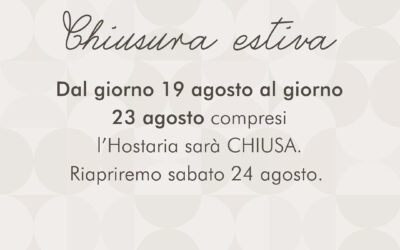 Chiusura estiva